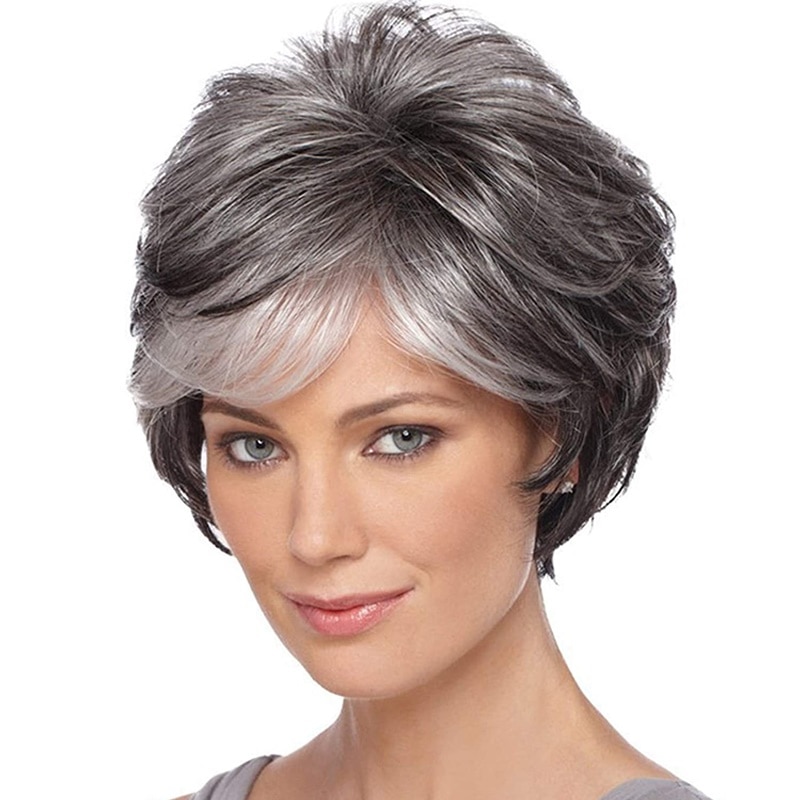 Peruca Lady Metallic Grey