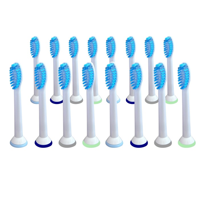 Set rezerve periuta de dinti electrica, KOMA, NK04, Pentru Philips Sonicare SENSITIVE, 16 buc