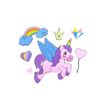 Decoratiune de perete pentru camera copilului, model Unicorn, 44 cm, Multicolor, BBL2249 Decoratiune de perete pentru camera copilului, model Unicorn, 44 cm, Multicolor, BBL2249