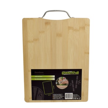 Tocator din bambus Lowenthal cu maner, dreptunghiular, 32.5 x 25 cm Tocator din bambus Lowenthal cu maner, dreptunghiular, 32.5 x 25 cm