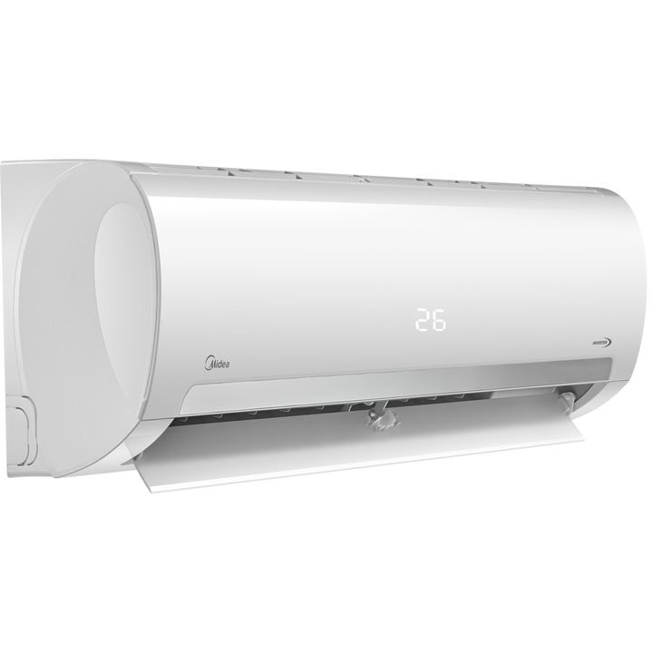 Aparat de aer conditionat Midea New Prime Inverter 12000 BTU Wi-Fi, kit instalare inclus, Fitru HEPA, Clasa A++, Sistem dublu de filtrare cu filtru COLD CATALYST, MA2-12NXD0-MA-12N8D0