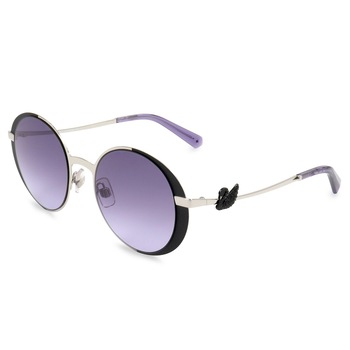 Ochelari de soare dama Swarovski Round Silver/Black/Purple Mirrored Degrade SK0229/S-05Z Ochelari de soare dama Swarovski Round Silver/Black/Purple Mirrored Degrade SK0229/S-05Z