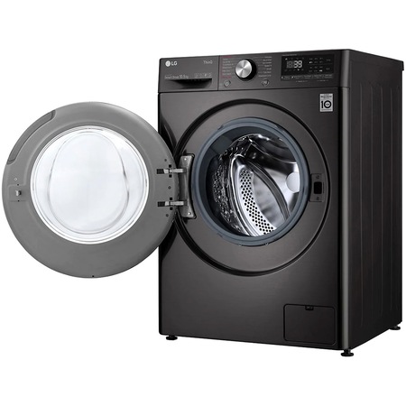 Masina de spalat rufe LG F4WV910P2SE, 10.5 kg, 1400 rpm, Clasa A, Direct Drive, TurboWash, Steam, WiFi, Negru
