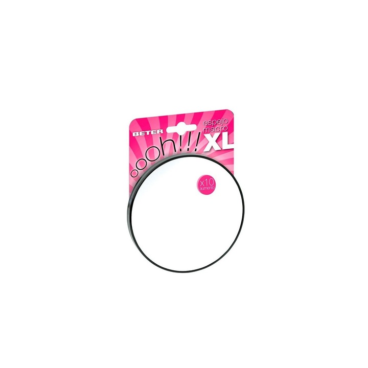 Oglinda cosmetica Beter OHH!, Marire x10, Ø13 cm, Argintiu