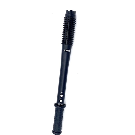 Baston cu electrosoc si lanterna Police HY-1118B, 42 cm, negru