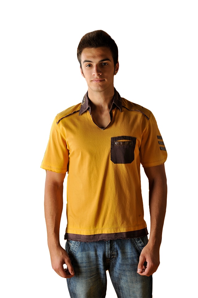 Tricou barbati cu maneca scurta, Tuareg, Model 5, Portocaliu