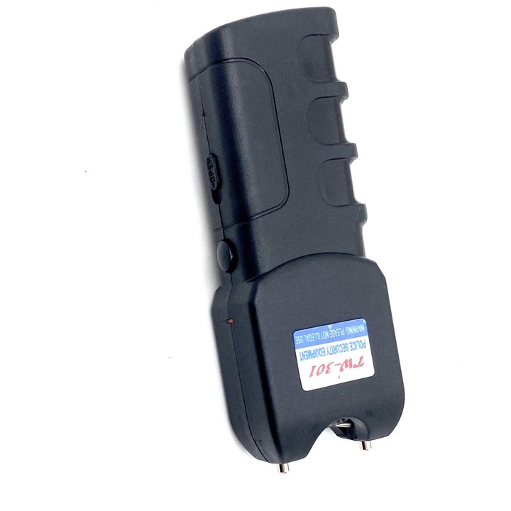 Electrosoc TW-301 stun gun cu lanterna LED, husa, 14 cm