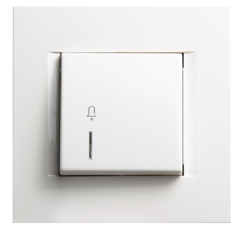 Intrerupator simplu Tem Plus TEM-15266, 2 module, 230V 50Hz, rama inclusa, Alb Intrerupator simplu Tem Plus TEM-15266, 2 module, 230V 50Hz, rama inclusa, Alb