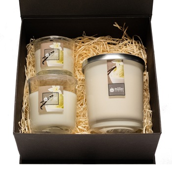 Set 3 lumanari cadou Magic- Vanilla Dream Set 3 lumanari cadou Magic- Vanilla Dream