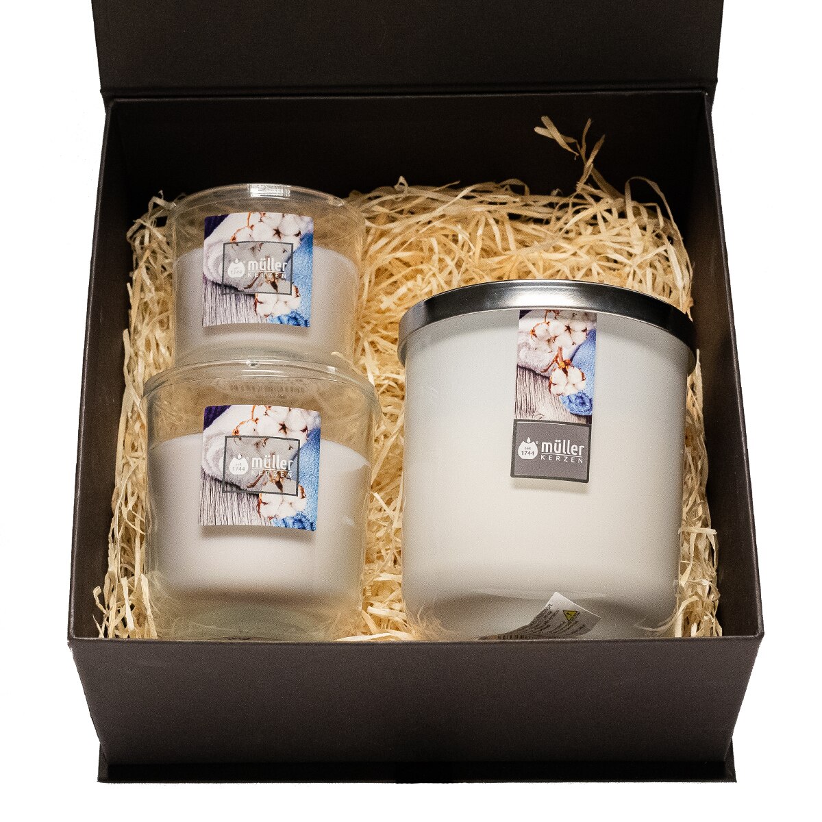 Set 3 lumanari cadou Magic- Soft Cotton