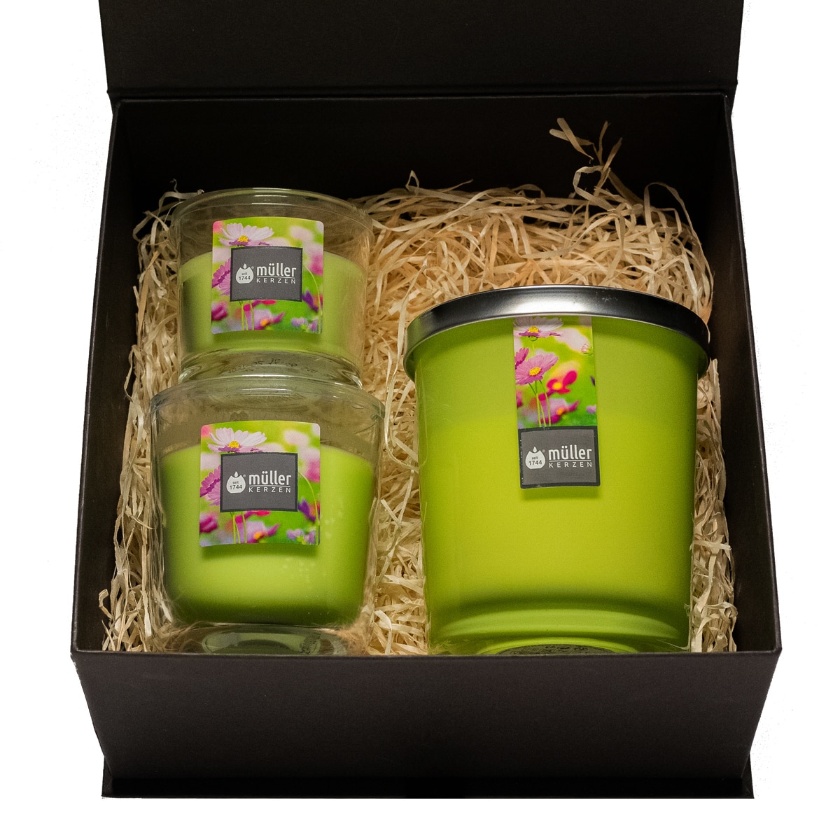 Set 3 lumanari cadou Magic- Flower Island