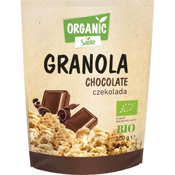 Cereale granola cu ciocolata Sante Bio Chocolate Nut, 300g Cereale granola cu ciocolata Sante Bio Chocolate Nut, 300g
