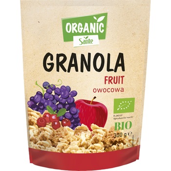 Cereale granola cu fructe Sante Bio Fruit, 300g Cereale granola cu fructe Sante Bio Fruit, 300g