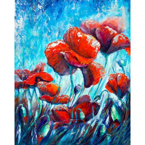 Set Pictura pe numere 40x50 cm, Panza din bumbac pe rama de lemn (PDP-559)