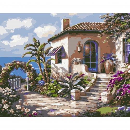 Set Pictura pe numere 50x65 cm, Panza din bumbac pe rama de lemn (PDP-424)