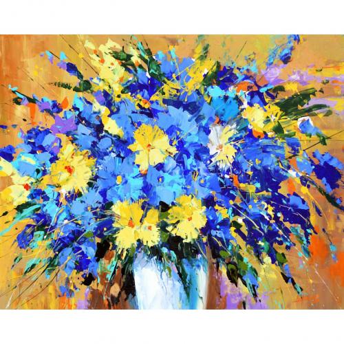 Set Pictura pe numere 50x65 cm, Panza din bumbac pe rama de lemn (PDP-530)