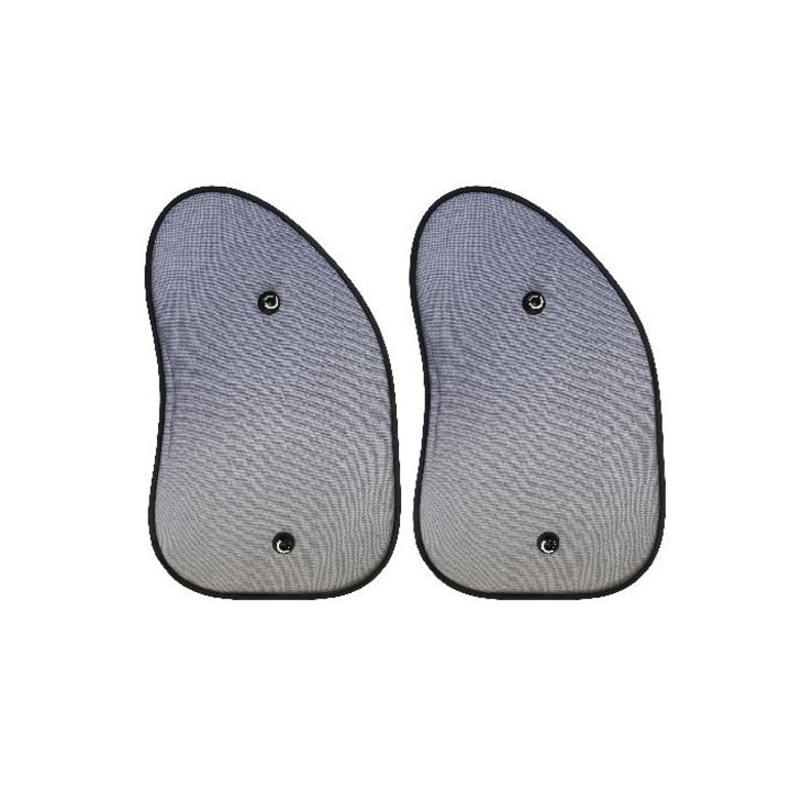 Комплект сенници за странични стъкла Paolo, 1004, 65x38см, черни, 2 броя