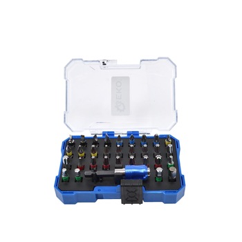 Set de biti cu suport magentic 32 buc, Geko, G30064 Set de biti cu suport magentic 32 buc, Geko, G30064