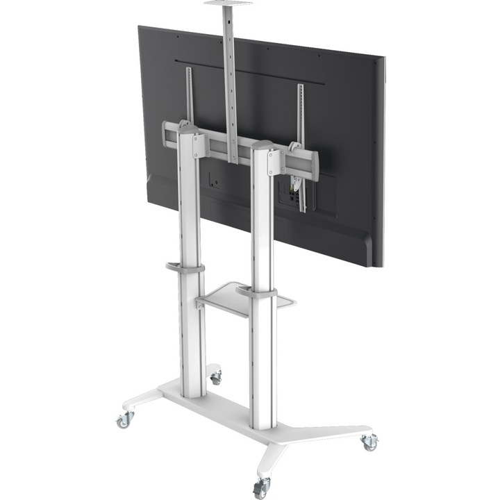 Techly ICA-TR49W gurulós padlóállvány 70-120" LCD/LED kijelzőhöz, fehér