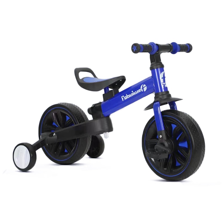 egg Hello Viscous Bicicleta Go Kart Day ,roti 10 inch, pentru copii 2-3 ani, cu roti  ajutatoare,pliabila, culoare albastru - eMAG.ro