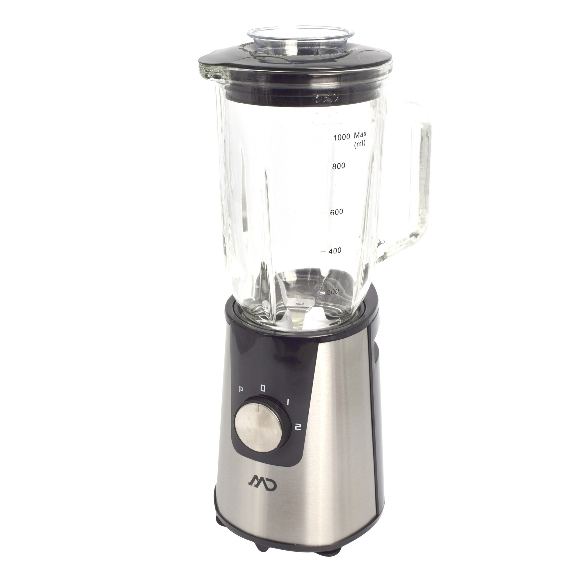 Blender MSB-1025 MD, 400 W, 1L, 2 viteze+Puls, argintiu/negru
