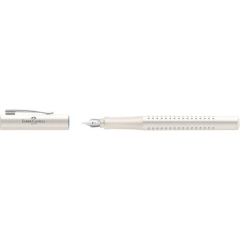 Stilou Faber-Castell Grip 2010, Penita Inox F, Alb Cocos Stilou Faber-Castell Grip 2010, Penita Inox F, Alb Cocos