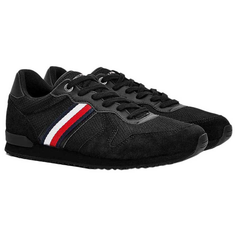 Tenisi Tommy Hilfiger, Iconic Material Mix, Negru, Negru