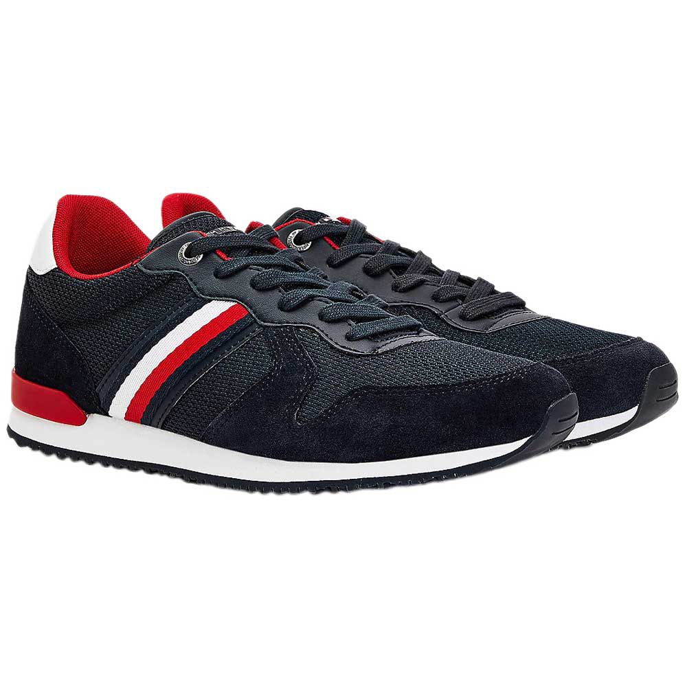 Tenisi Tommy Hilfiger, Iconic Material Mix, Multicolor, Albastru