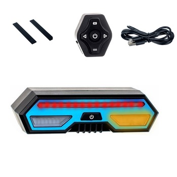 Set lumini bicicleta si telecomanda, Zola®,cablu micro USB, patru moduri de semnalizare, rezistenta la apa Set lumini bicicleta si telecomanda, Zola®,cablu micro USB, patru moduri de semnalizare, rezistenta la apa