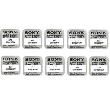 Baterii de ceas Oxid de Argint SONY V377 AG4 SR626SW, 1.55V 10buc/cutie Baterii de ceas Oxid de Argint SONY V377 AG4 SR626SW, 1.55V 10buc/cutie