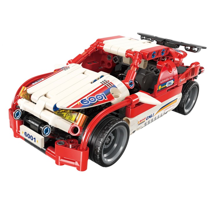 QMAN® 6001 építőjáték Rally autó – hátrahúzva elindul
