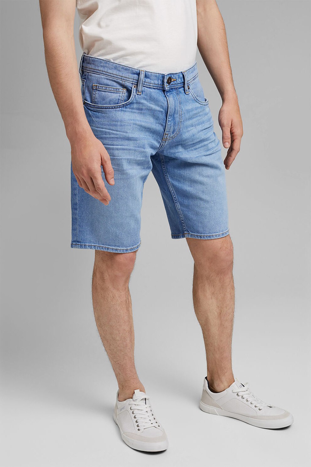 EDC by Esprit, Bermude drepte din denim, Albastru deschis