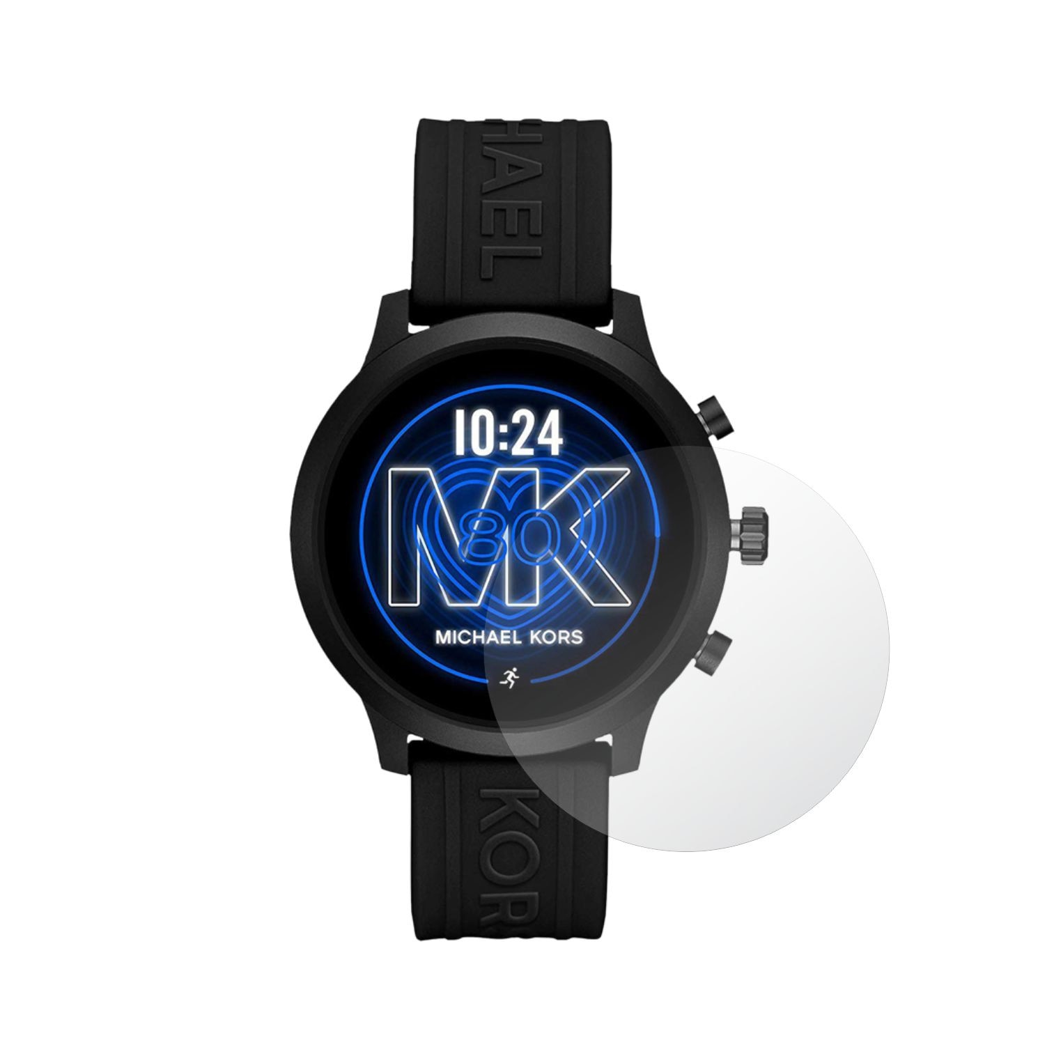 Set 4X Folie Protectie Ecran pentru Smartwatch Michael Kors Access MKGO, Invisible Skinz Matte, Siliconica Mata Anti-Amprenta, Anti-Reflex, Adeziva si Flexibila