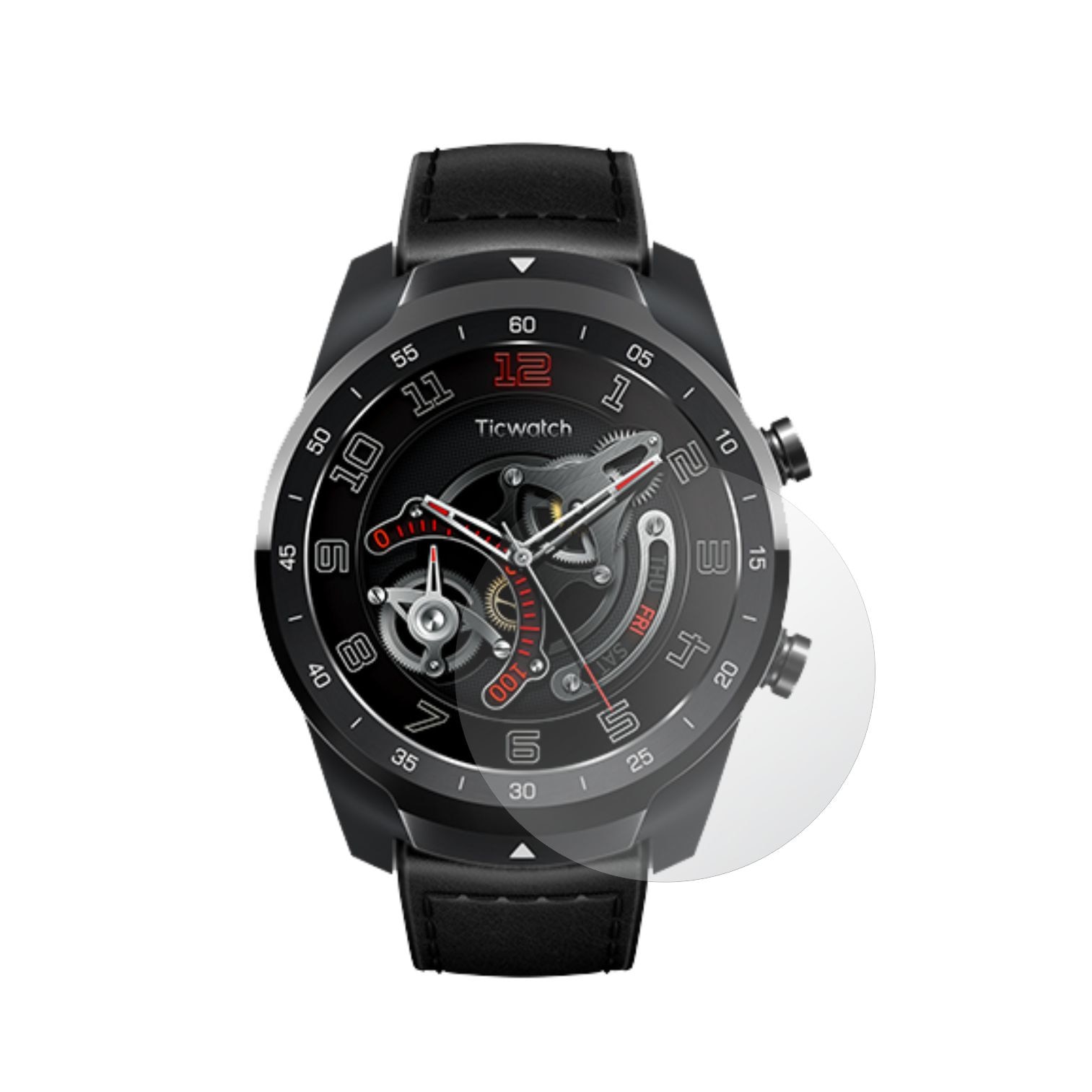 Set 4X Folie Protectie Ecran pentru Smartwatch Mobvoi TicWatch Pro, Invisible Skinz Matte, Siliconica Mata Anti-Amprenta, Anti-Reflex, Adeziva si Flexibila