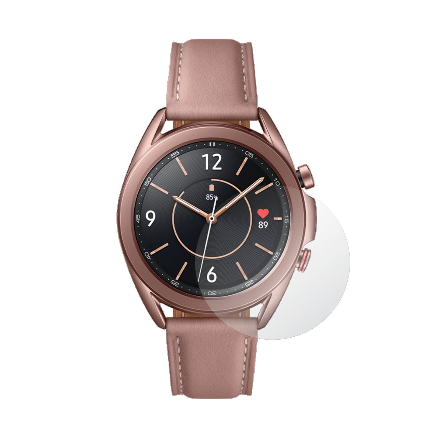 Set 2X Folie Protectie Ecran pentru Smartwatch Samsung Galaxy Watch3, 41mm, Invisible Skinz UHD AutoRegeneranta, Siliconica Ultra-Clear cu Acoperire Totala, Adeziva si Flexibila