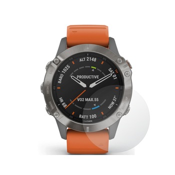 Set 2X Folie Protectie Ecran pentru Smartwatch Garmin Fenix 6, 6 PRO, Invisible Skinz UHD AutoRegeneranta, Siliconica Ultra-Clear cu Acoperire Totala, Adeziva si Flexibila Set 2X Folie Protectie Ecran pentru Smartwatch Garmin Fenix 6, 6 PRO, Invisible Skinz UHD AutoRegeneranta, Siliconica Ultra-Clear cu Acoperire Totala, Adeziva si Flexibila