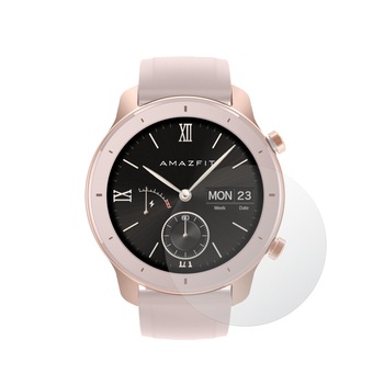 Set 2X Folie Protectie Ecran pentru Smartwatch Xiaomi Amazfit GTR 42mm, Invisible Skinz UHD AutoRegeneranta, Siliconica Ultra-Clear cu Acoperire Totala, Adeziva si Flexibila Set 2X Folie Protectie Ecran pentru Smartwatch Xiaomi Amazfit GTR 42mm, Invisible Skinz UHD AutoRegeneranta, Siliconica Ultra-Clear cu Acoperire Totala, Adeziva si Flexibila