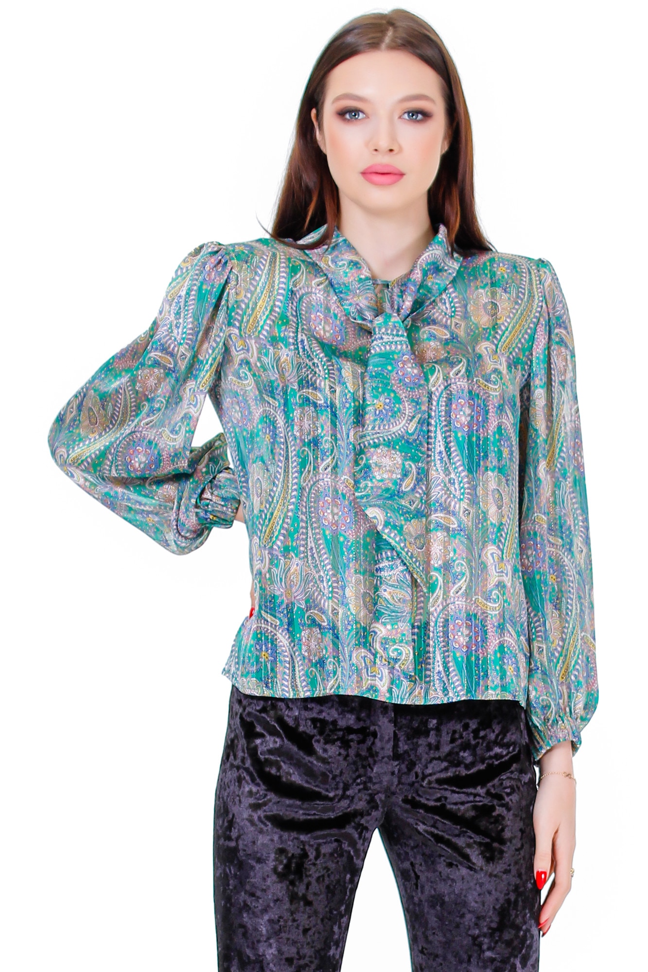 Bluza Liza Panait, C-3365, matase