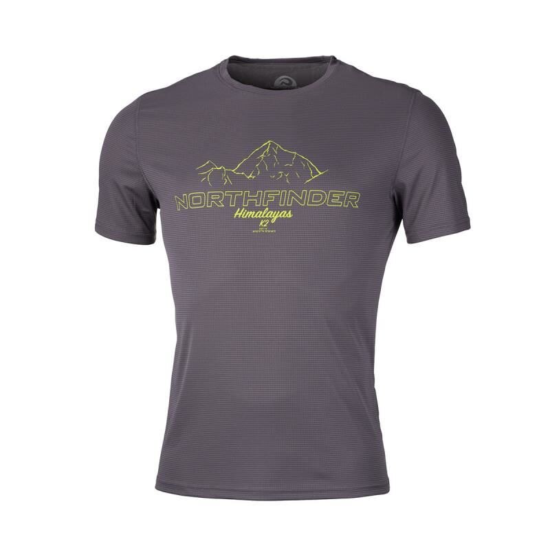 Tricou barbati NORTHFINDER Tohty TR-3490OR, Gri inchis