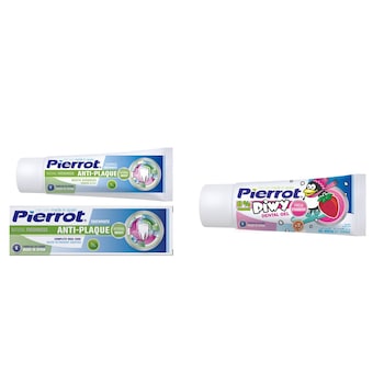 Pachet promo Pierrot: Pasta de dinti Herbal Mint antitartru, 75ml + Pasta de dinti Piwy pentru copii, 30 ml Pachet promo Pierrot: Pasta de dinti Herbal Mint antitartru, 75ml + Pasta de dinti Piwy pentru copii, 30 ml