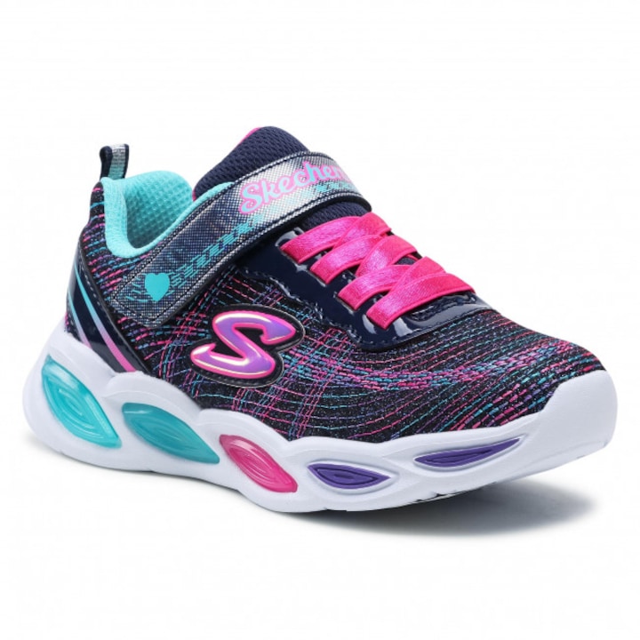 Pantofi sport copii SKECHERS SHIMMER BEAMS SPARKLE GLOW, multicolor, 30 EU