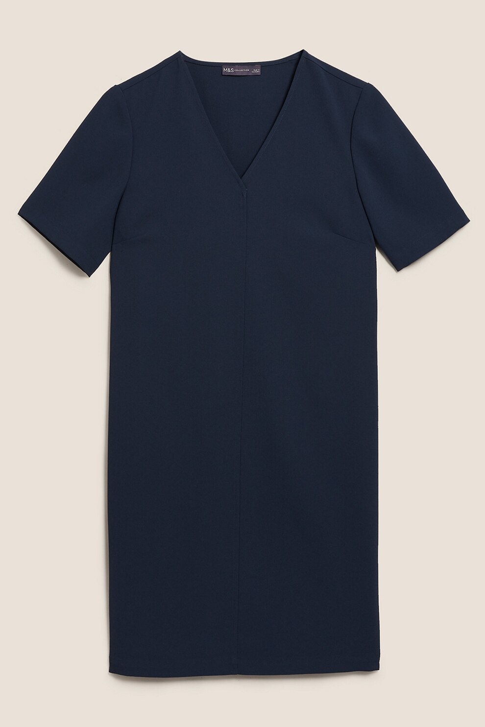 Marks & Spencer, Rochie dreapta cu decolteu in V, Bleumarin