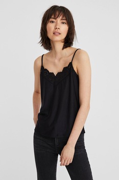 Vero Moda, Top cu bretele ajustabile Milla, Negru Vero Moda, Top cu bretele ajustabile Milla, Negru