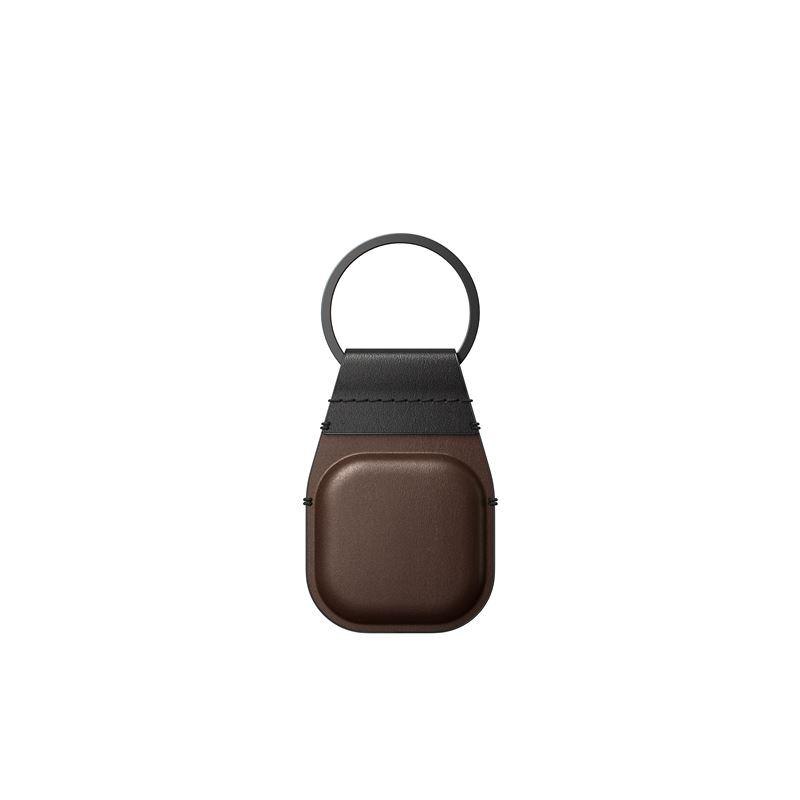 Husa de protectie tip breloc NOMAD Leather Keychain compatibila cu Apple AirTag Brown