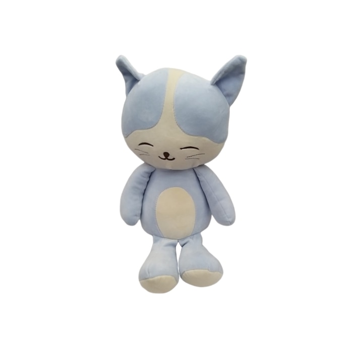 Pisica de plus 50 cm, Nichita Impex, bleu