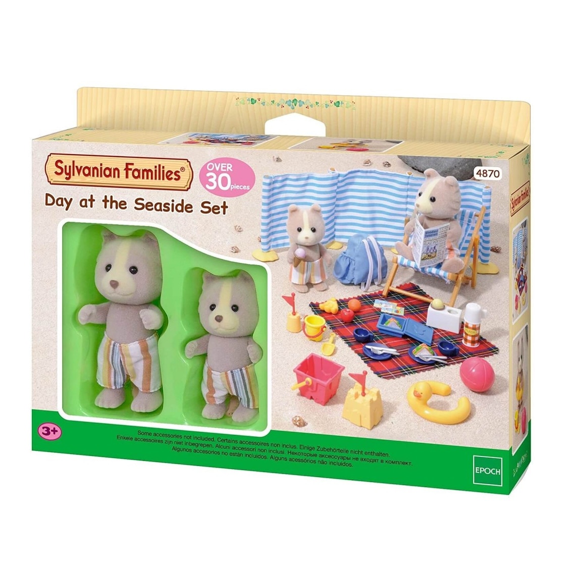 Set Sylvanian Families 4870, figurine la plaja