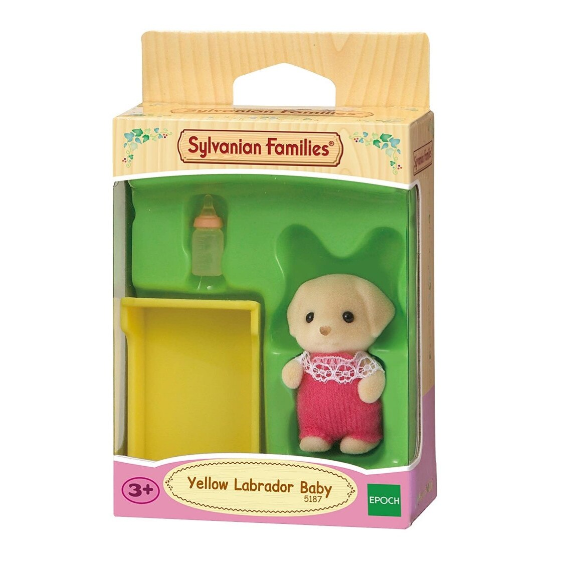 Figurina Sylvanian Families 5187, bebelus Labrador Galben