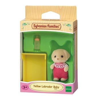 Figurina Sylvanian Families 5187, bebelus Labrador Galben Figurina Sylvanian Families 5187, bebelus Labrador Galben