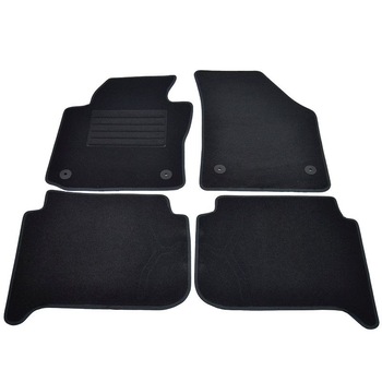 Set covorase AutoLux, mocheta, pentru Volkswagen Touran 05/2003-, cu fixare in podea rotunda, negru, 4 buc Set covorase AutoLux, mocheta, pentru Volkswagen Touran 05/2003-, cu fixare in podea rotunda, negru, 4 buc