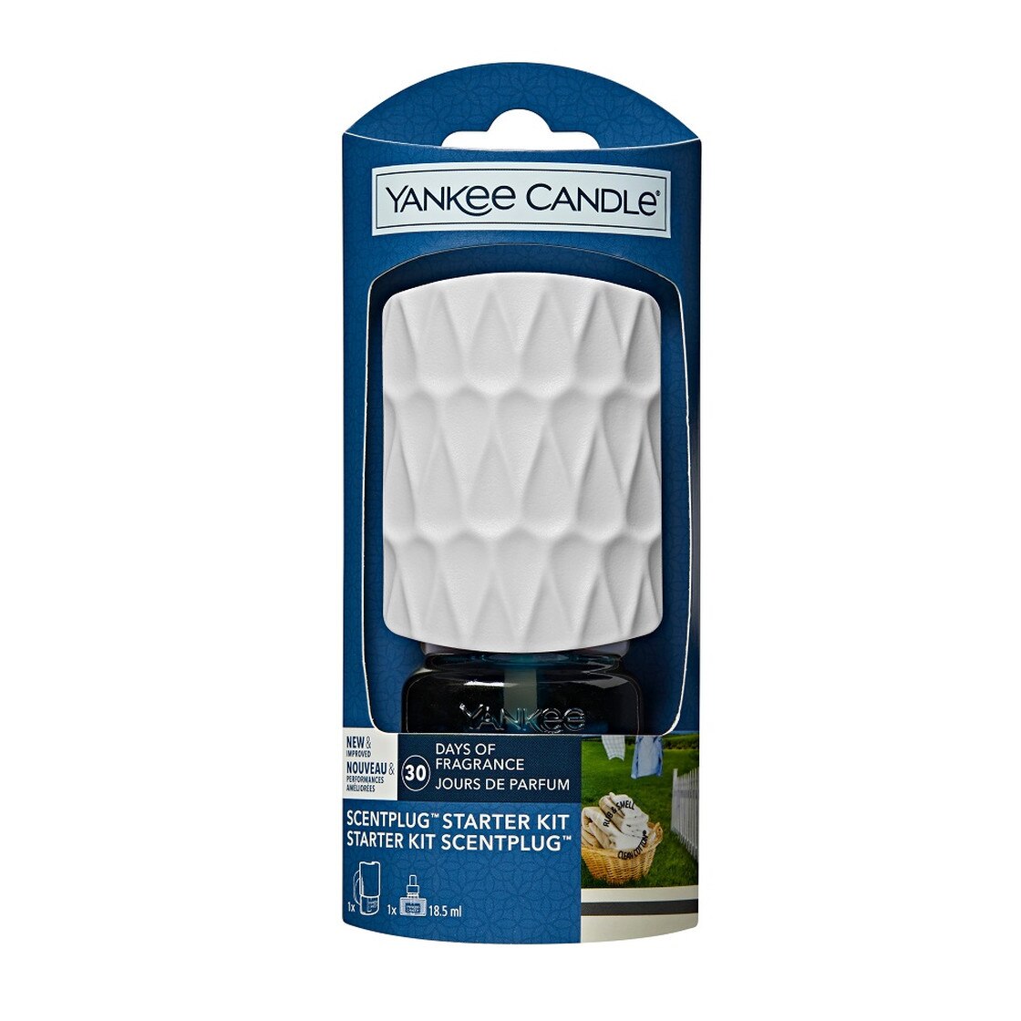 Aparat electric Yankee Candle pentru parfumarea locuintei cu rezerva Clean Cotton